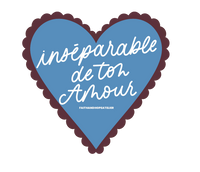 Inséparable de ton Amour (bleu et marron)