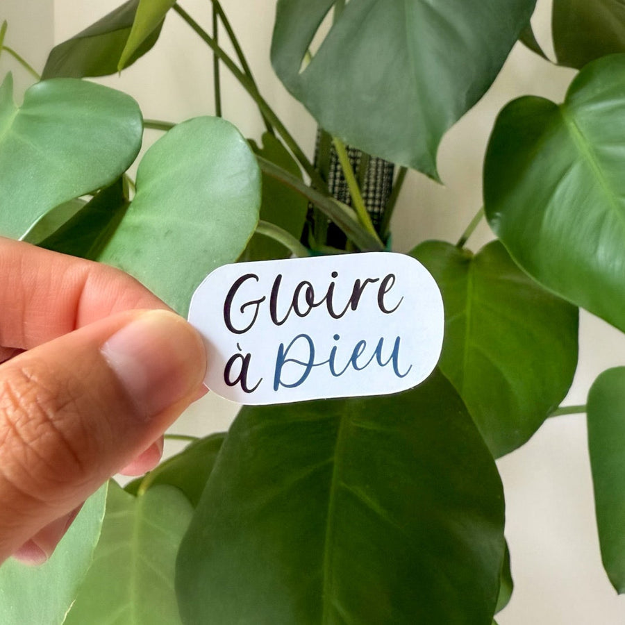 Sticker gloire à Dieu